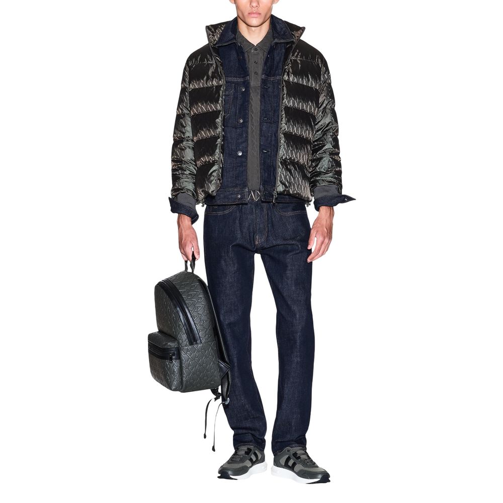 Armani Exchange Green Polyamide Coat - Luxe Nova
