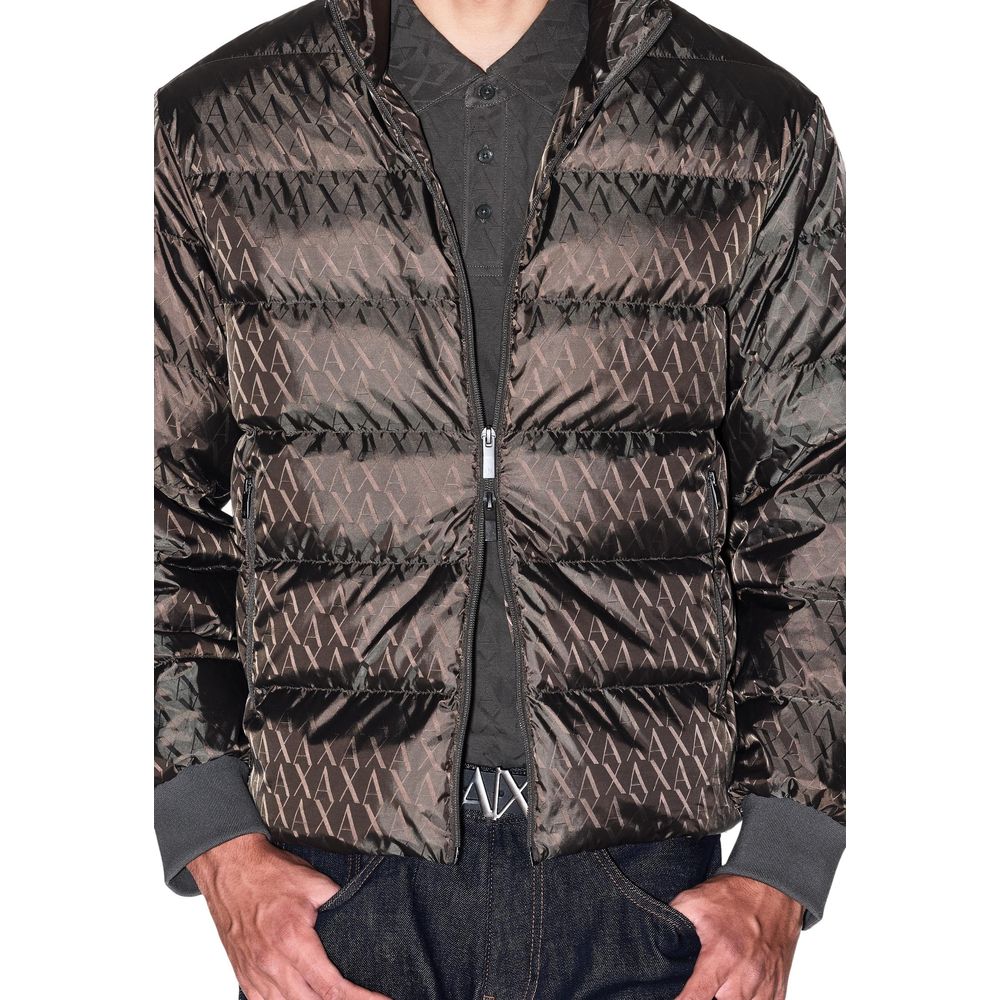 Armani Exchange Green Polyamide Coat - Luxe Nova