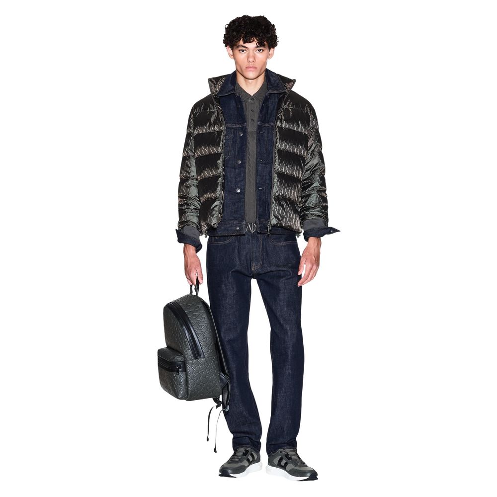 Armani Exchange Green Polyamide Coat - Luxe Nova