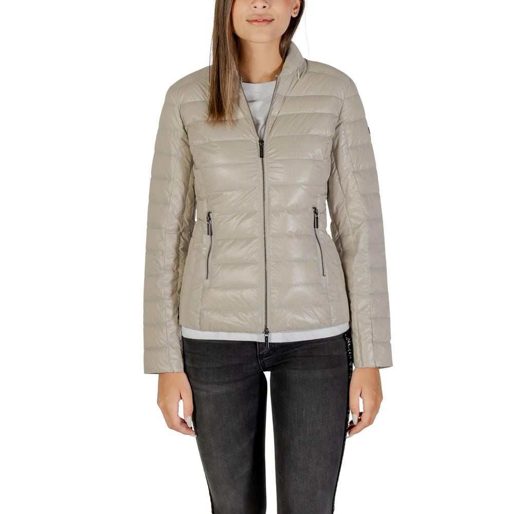 Armani Exchange Beige Polyamide Coat - Luxe Nova