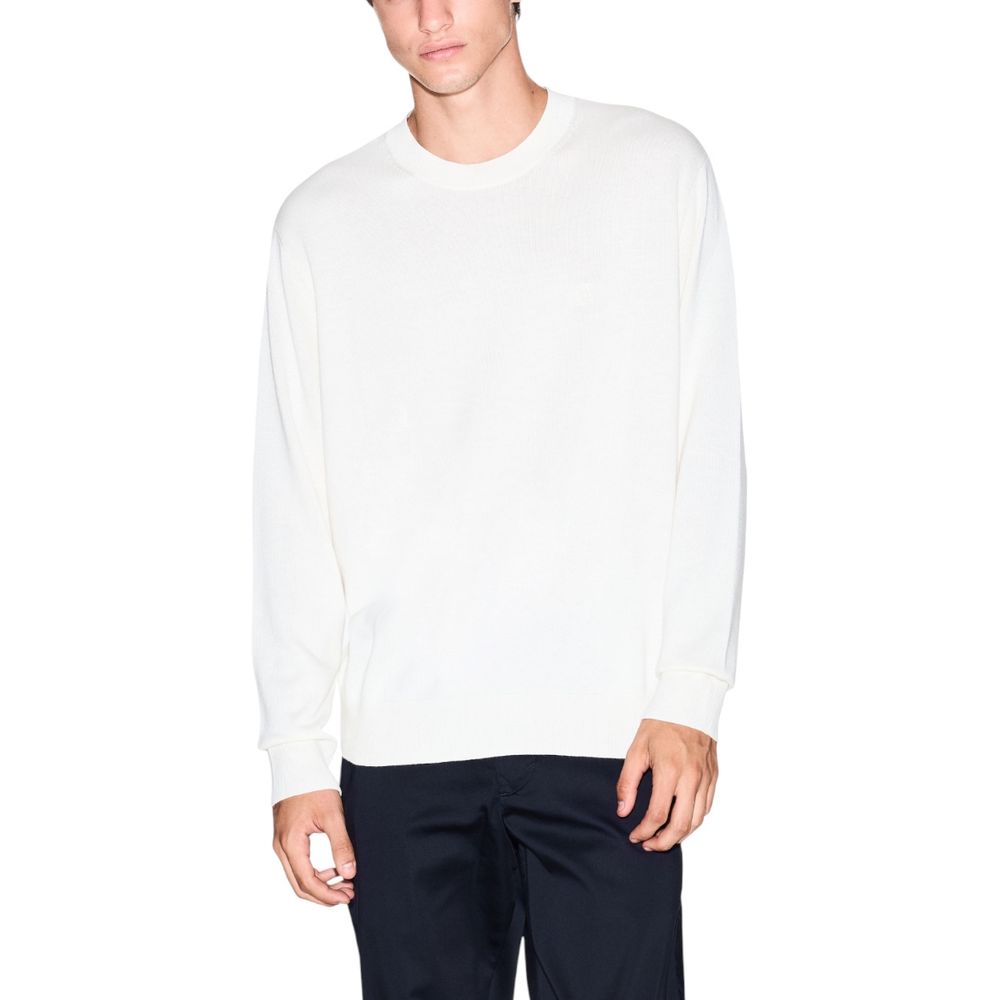 Armani Exchange Cream Viscose Sweatshirt - Luxe Nova