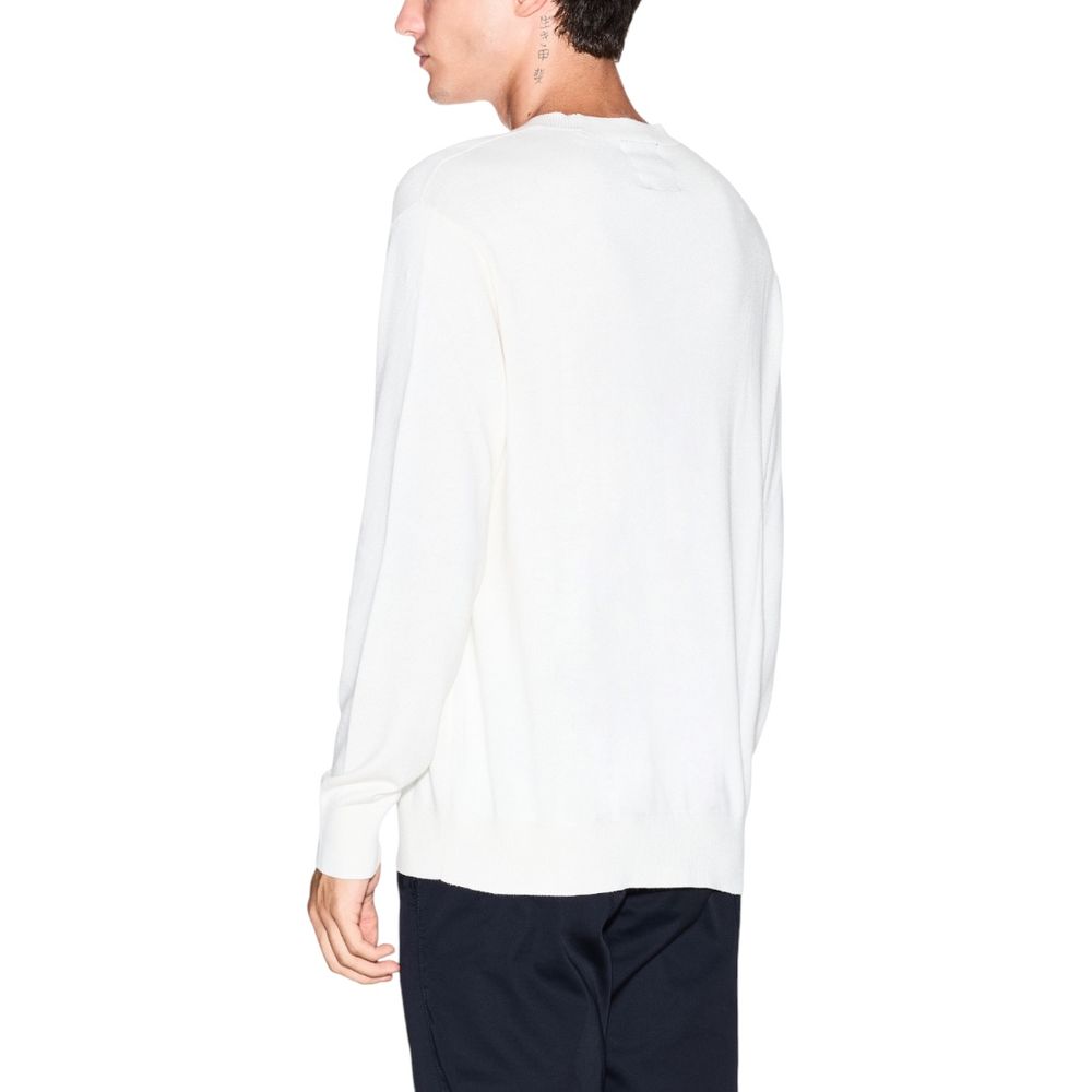 Armani Exchange Cream Viscose Sweatshirt - Luxe Nova