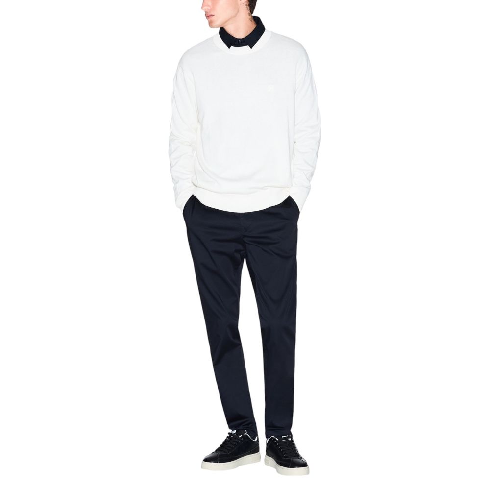 Armani Exchange Cream Viscose Sweatshirt - Luxe Nova
