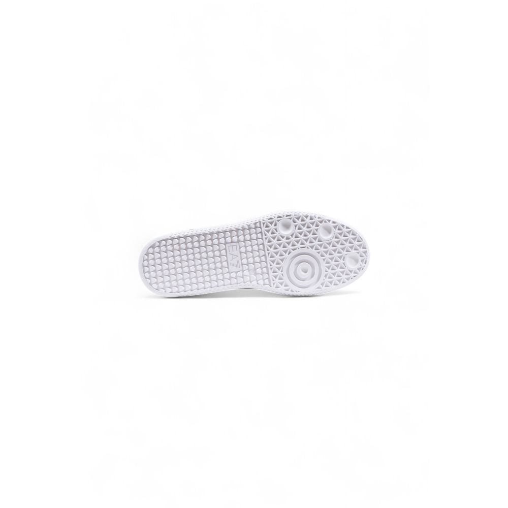 EA7 Emporio Armani Black And White Leather Athletic Sneakers - Luxe Nova