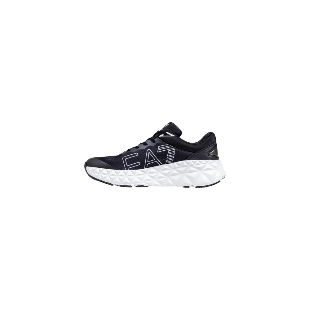 EA7 Emporio Armani Black And White Polyester Athletic Sneakers - Luxe Nova