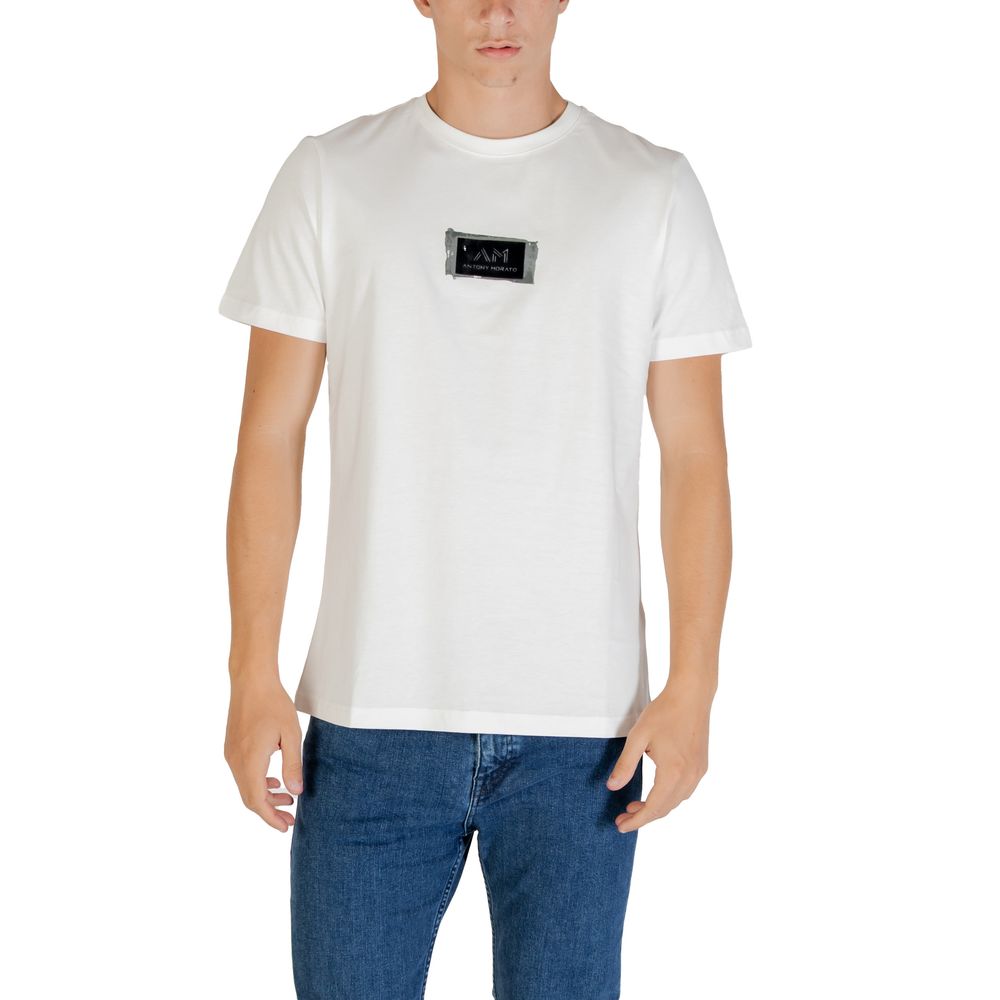 Antony Morato White Cotton T-Shirt - Luxe Nova