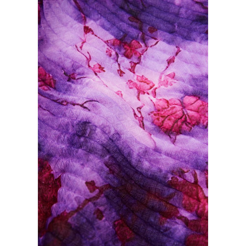 Desigual Purple Polyester Foulard - Luxe Nova