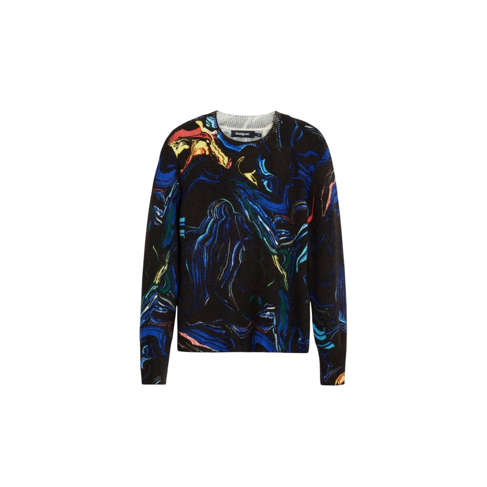Desigual Black Marabou Sweatshirt - Luxe Nova