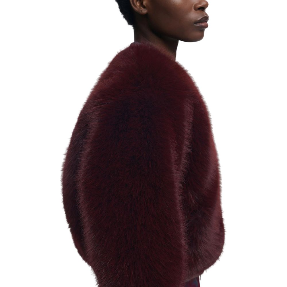 Desigual Bordeaux Polyester Jackets And Coat - Luxe Nova