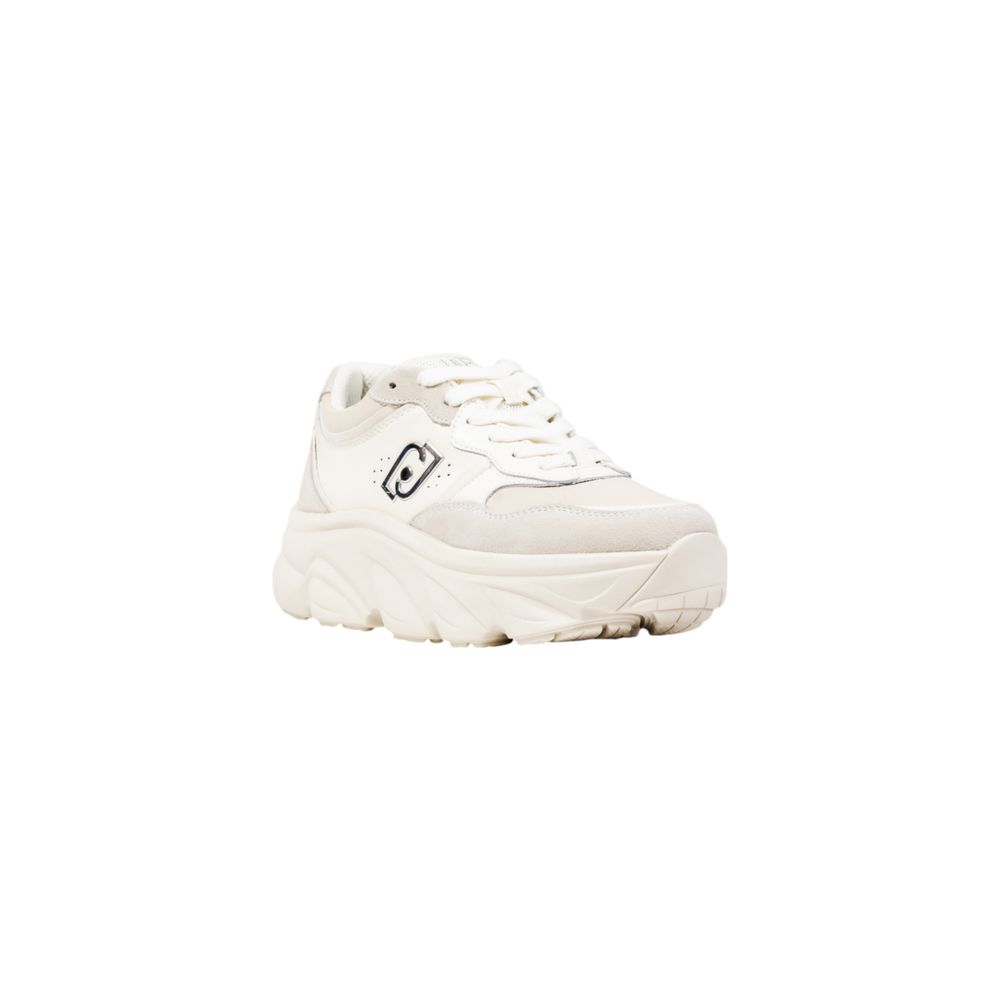 Liu Jo White Artificial Leather Chunky Sneakers - Luxe Nova