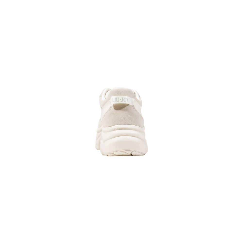 Liu Jo White Artificial Leather Chunky Sneakers - Luxe Nova
