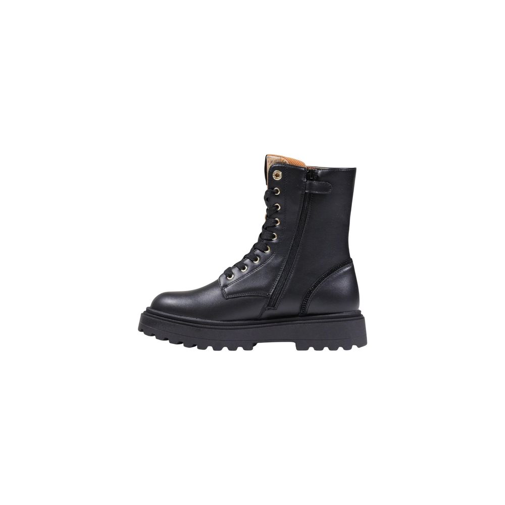 Alviero Martini Prima Classe Black Polyethylene Lace-Up Boots - Luxe Nova
