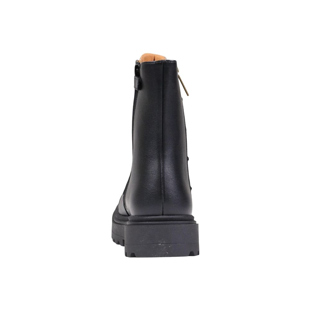 Alviero Martini Prima Classe Black Polyethylene Lace-Up Boots - Luxe Nova