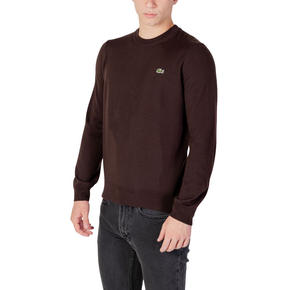 Lacoste Brown Wool Sweatshirt - Luxe Nova