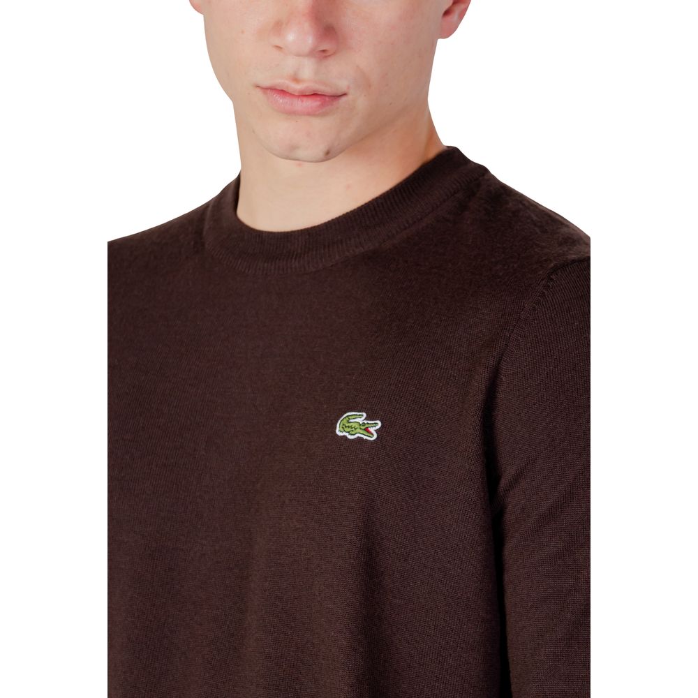 Lacoste Brown Wool Sweatshirt - Luxe Nova