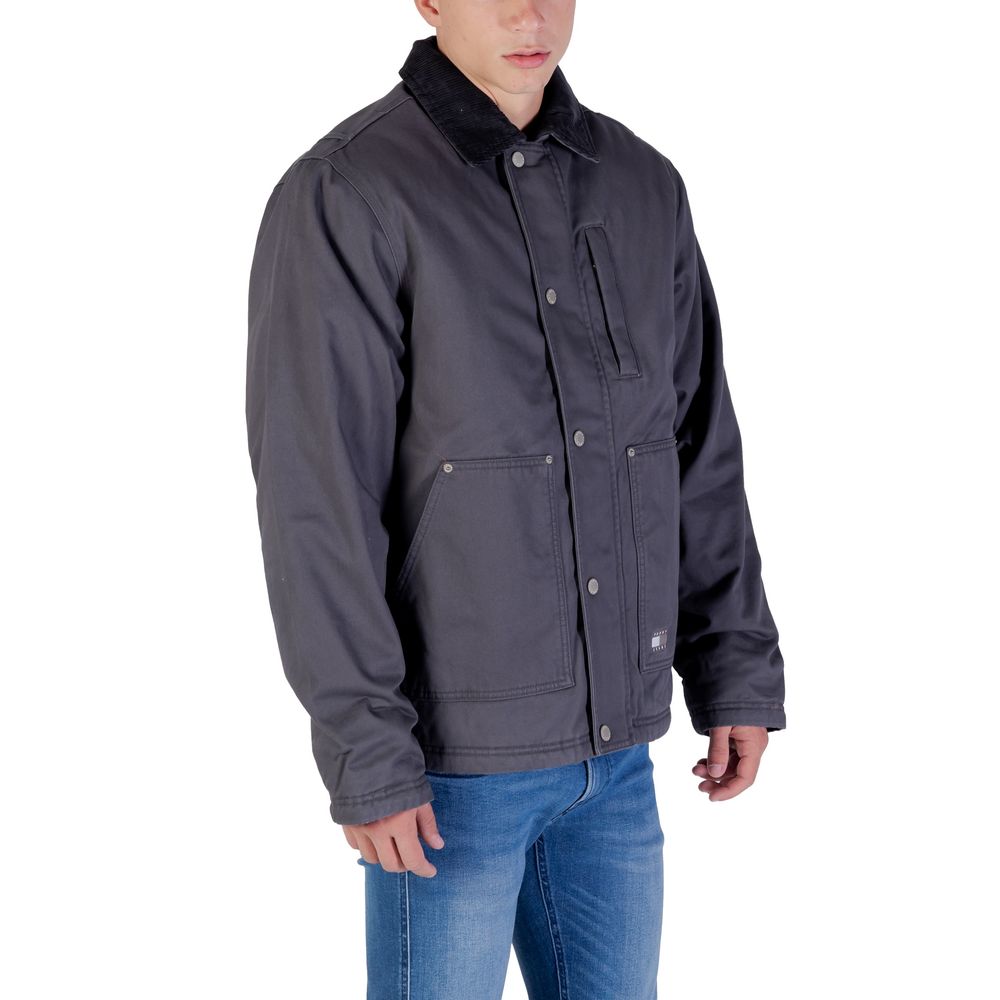 Tommy Hilfiger Jeans Gray Recycled Cotton Denim Jacket - Luxe Nova