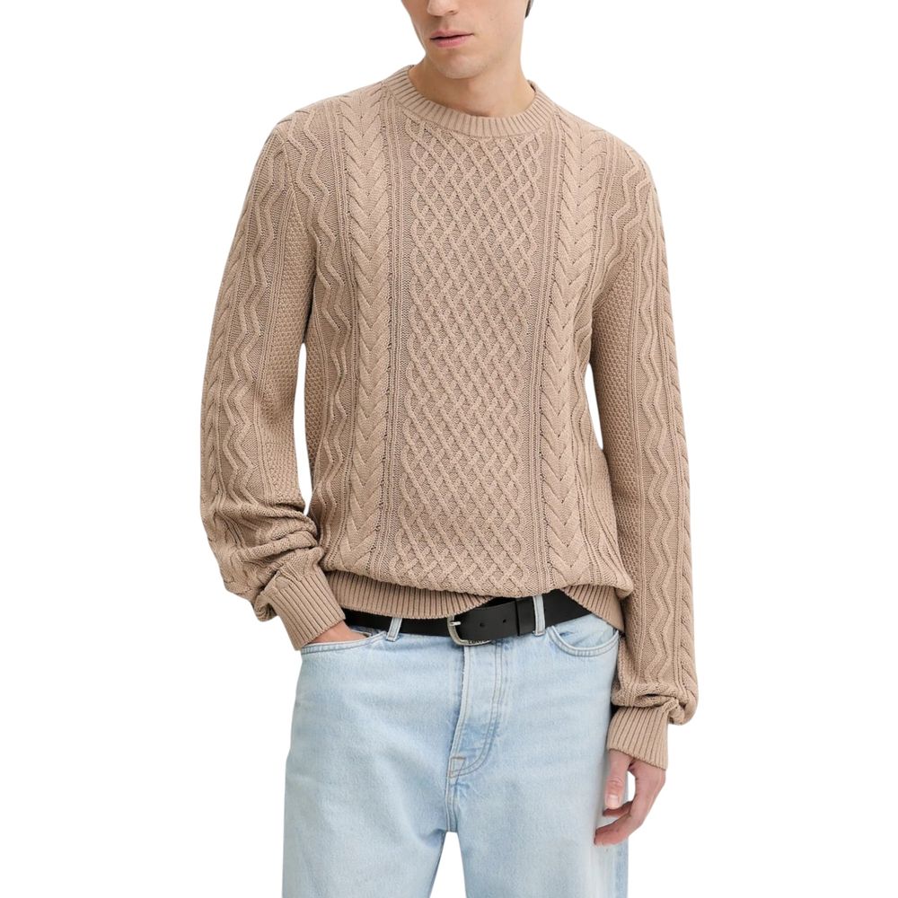 Tommy Hilfiger Jeans Beige Recycled Cotton Sweatshirt - Luxe Nova