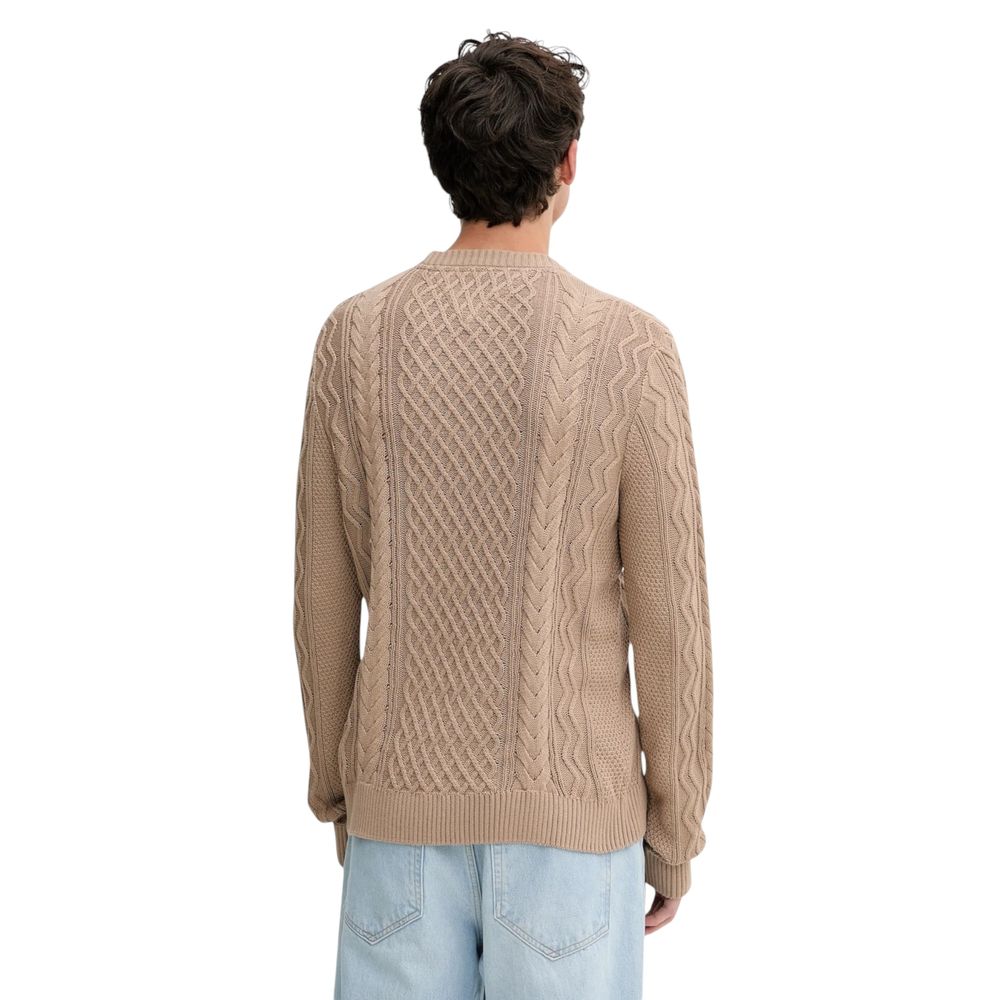 Tommy Hilfiger Jeans Beige Recycled Cotton Sweatshirt - Luxe Nova