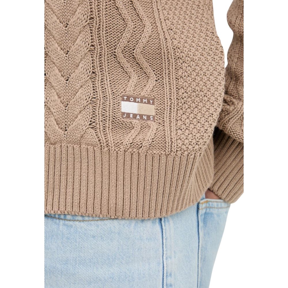 Tommy Hilfiger Jeans Beige Recycled Cotton Sweatshirt - Luxe Nova