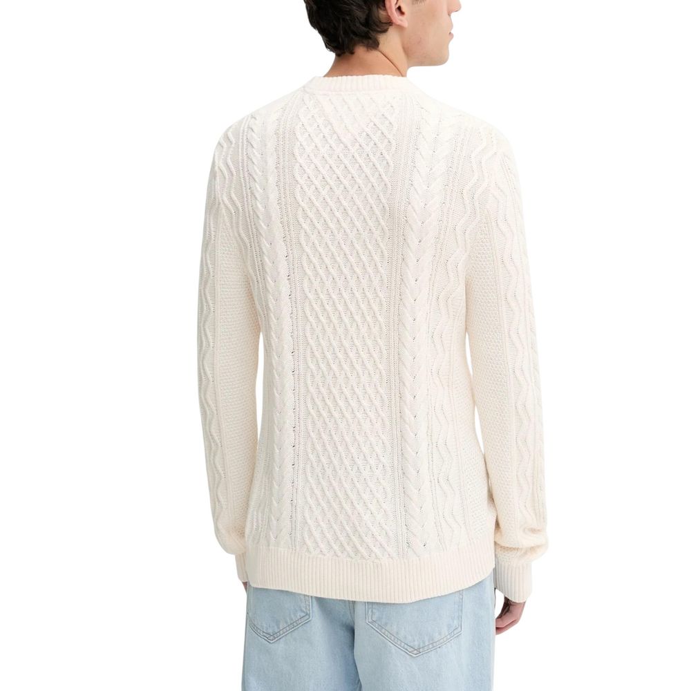 Tommy Hilfiger Jeans Cream Recycled Cotton Sweatshirt - Luxe Nova