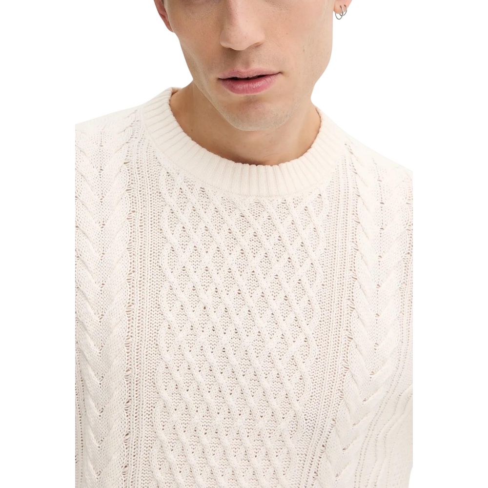 Tommy Hilfiger Jeans Cream Recycled Cotton Sweatshirt - Luxe Nova