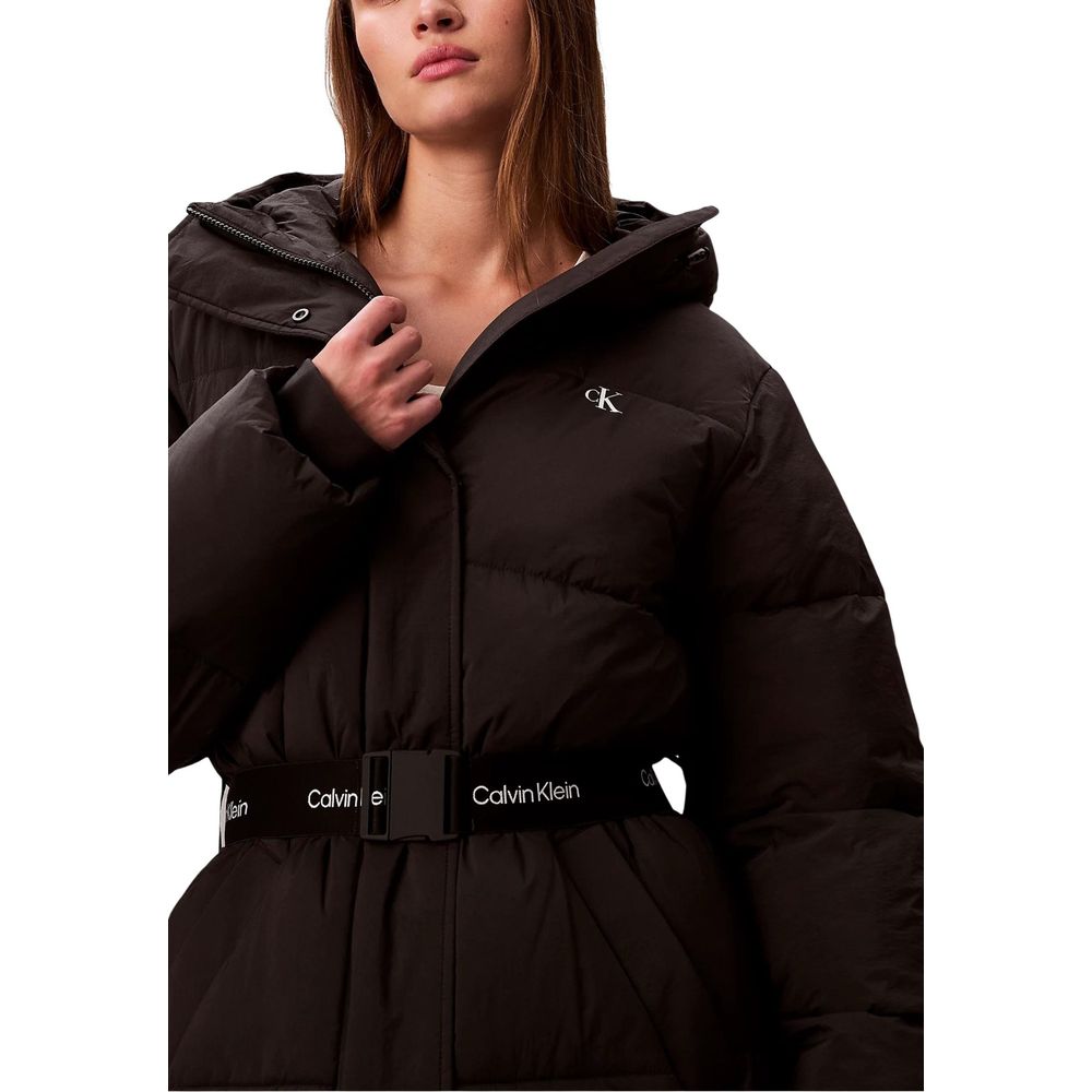 Calvin Klein Jeans Black Polyamide Coat - Luxe Nova