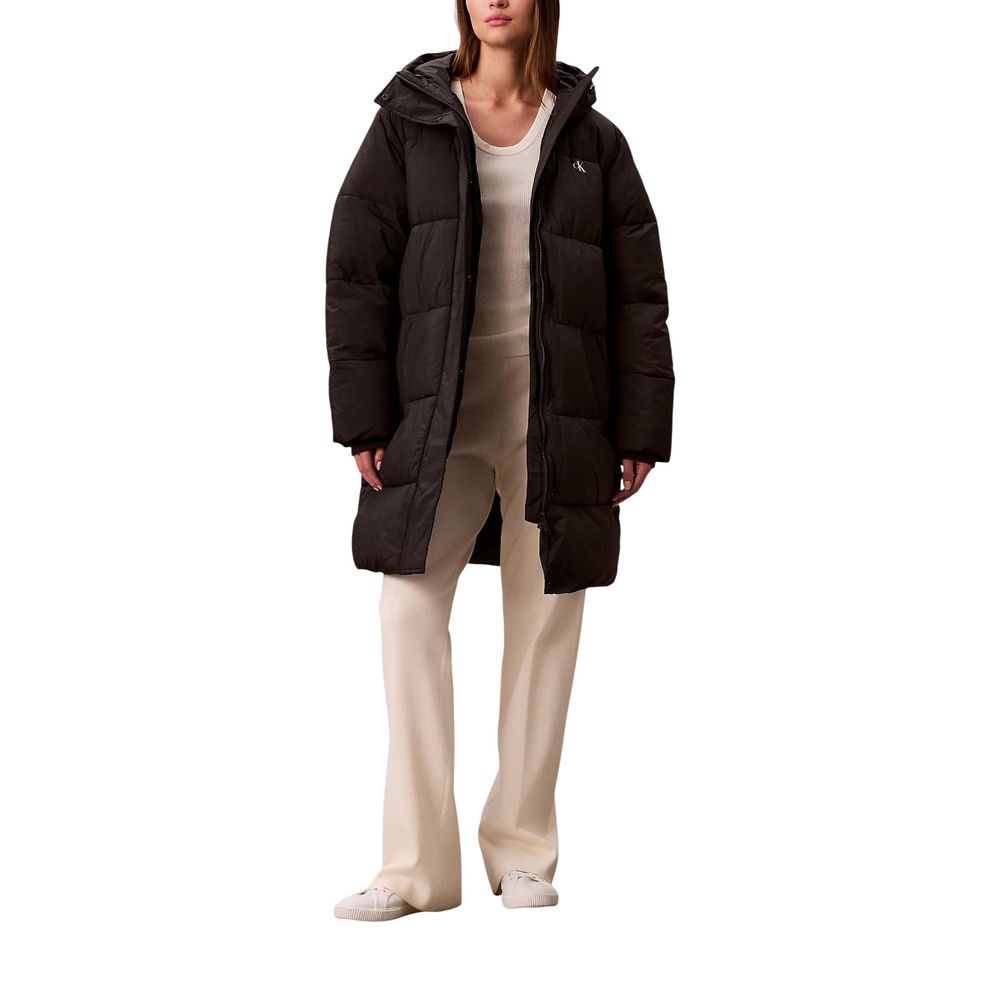 Calvin Klein Jeans Black Polyamide Coat - Luxe Nova