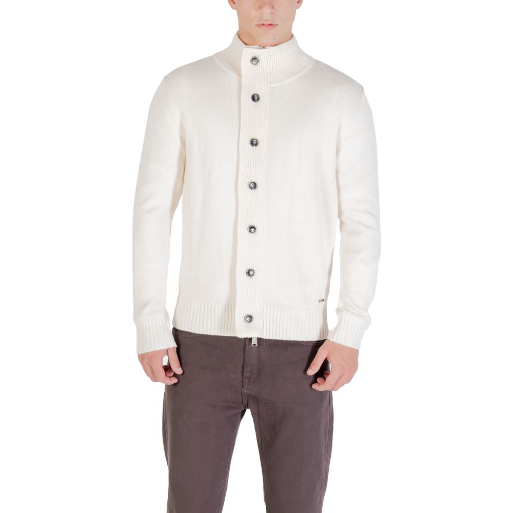 Gianni Lupo Cream Marabou Sweatshirt - Luxe Nova