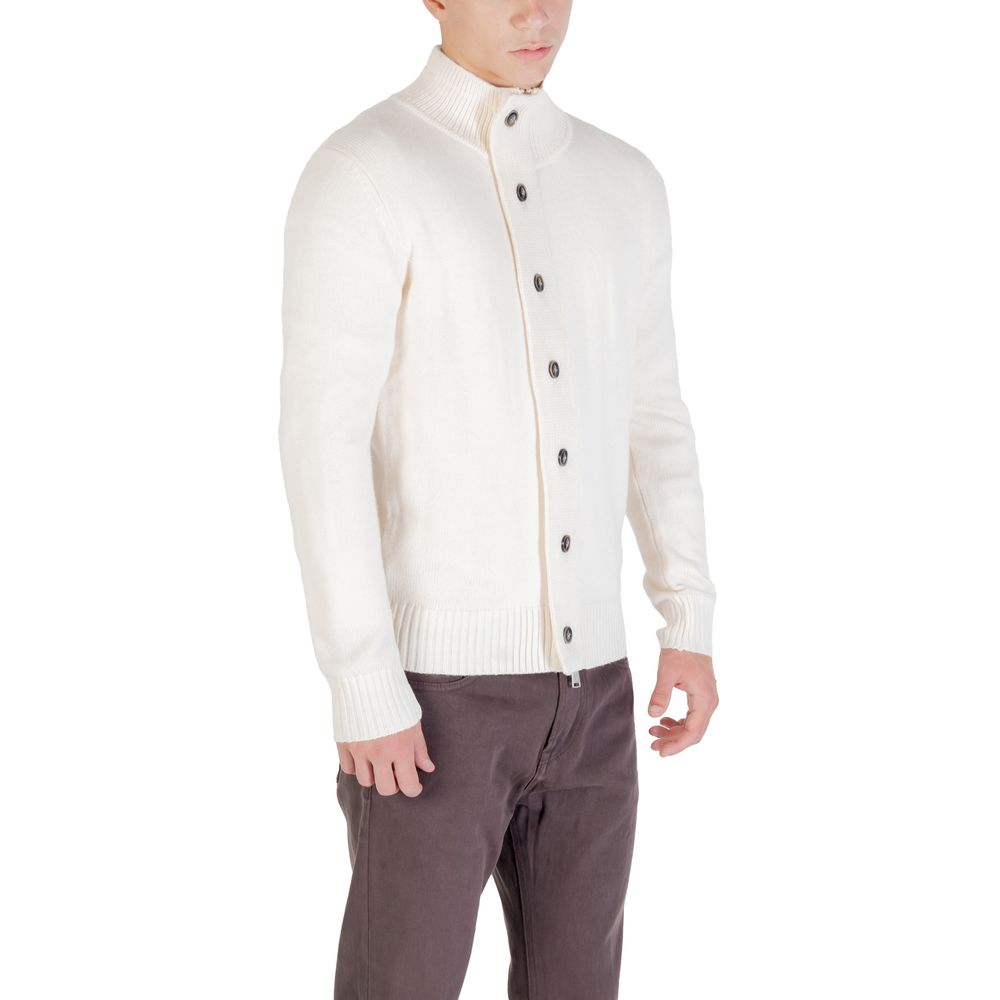 Gianni Lupo Cream Marabou Sweatshirt - Luxe Nova