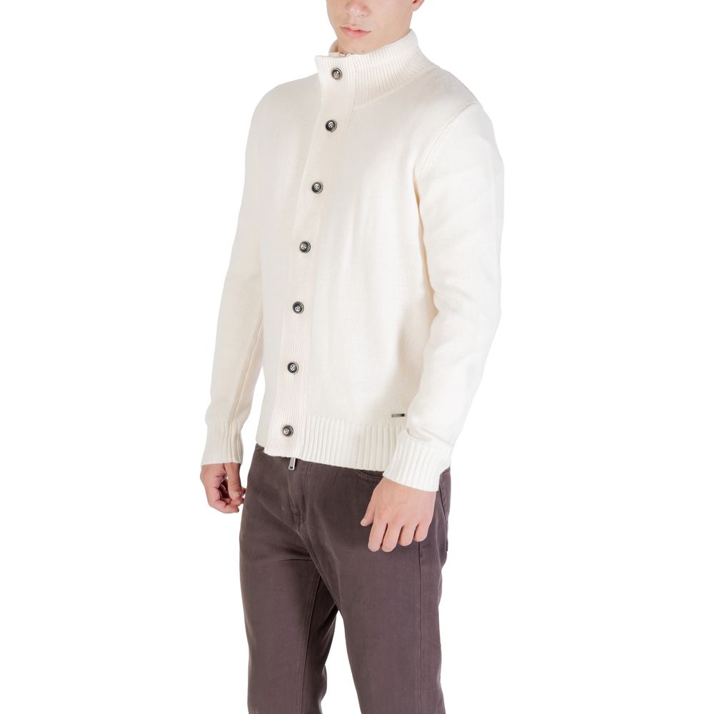 Gianni Lupo Cream Marabou Sweatshirt - Luxe Nova