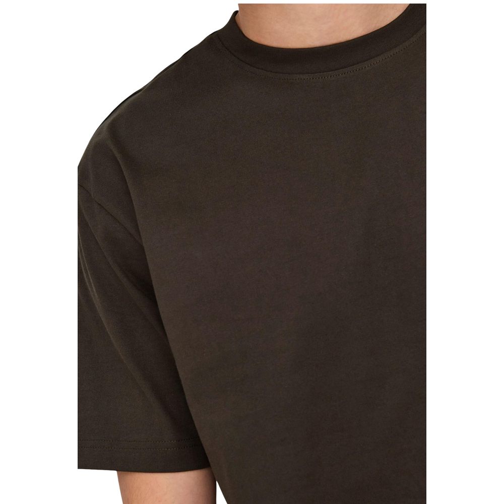 Only & Sons Brown Organic Cotton T-Shirt - Luxe Nova