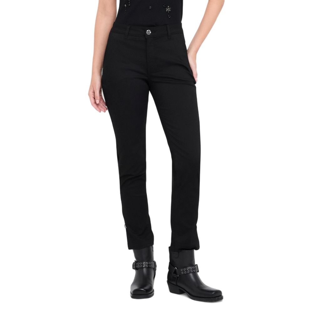 Liu Jo Black Cotton Dress Pants - Luxe Nova