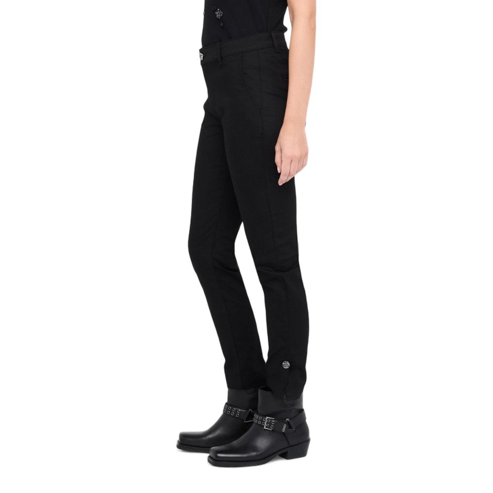 Liu Jo Black Cotton Dress Pants - Luxe Nova