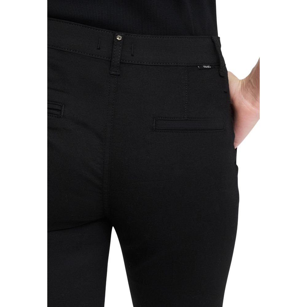 Liu Jo Black Cotton Dress Pants - Luxe Nova
