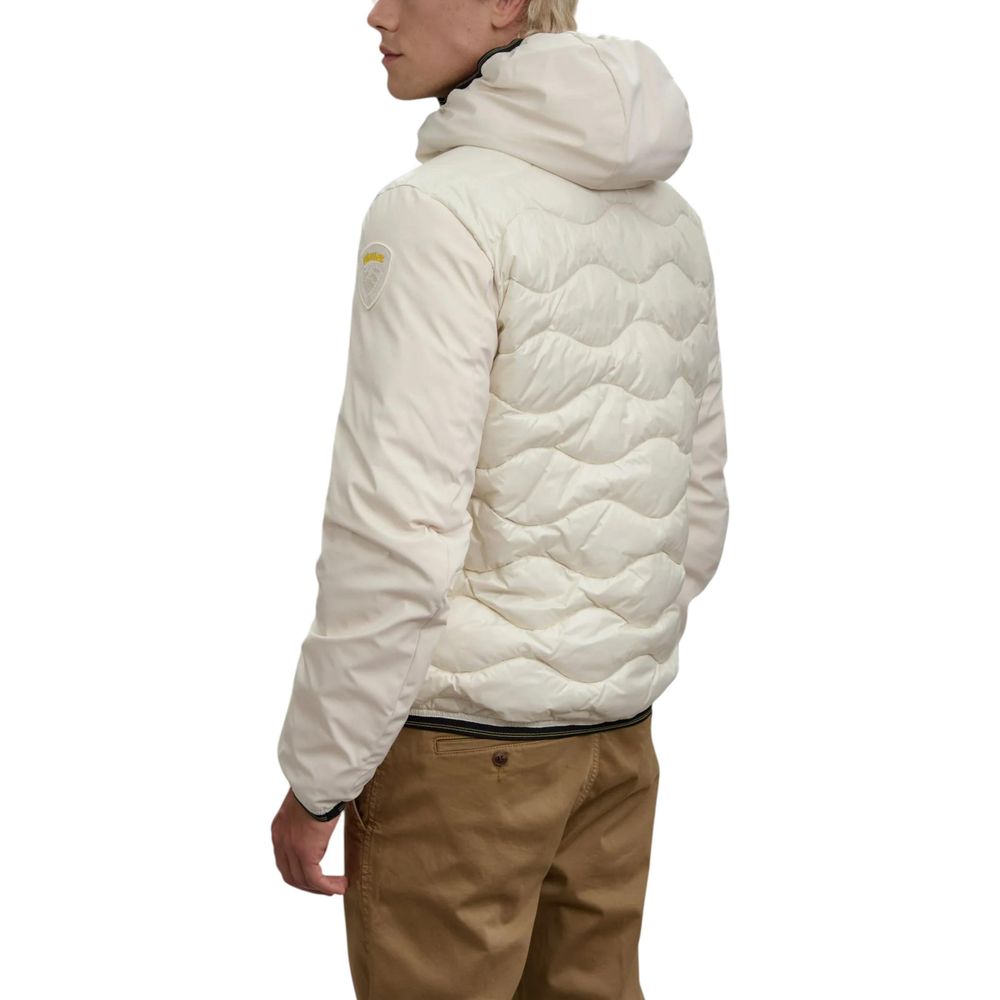 Blauer White Polyamide Shell Jacket - Luxe Nova
