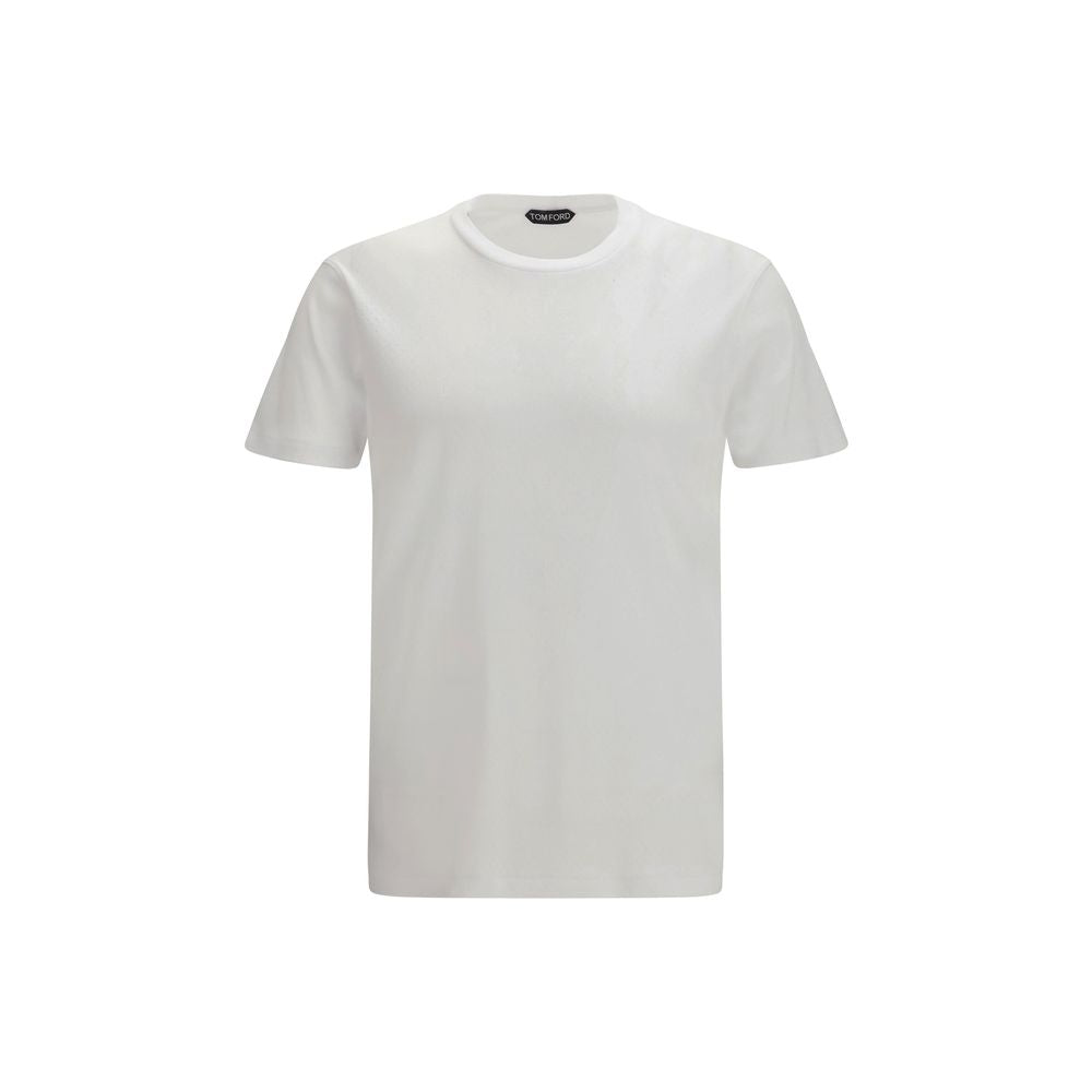 Tom Ford White Cotton T-Shirt - Luxe Nova