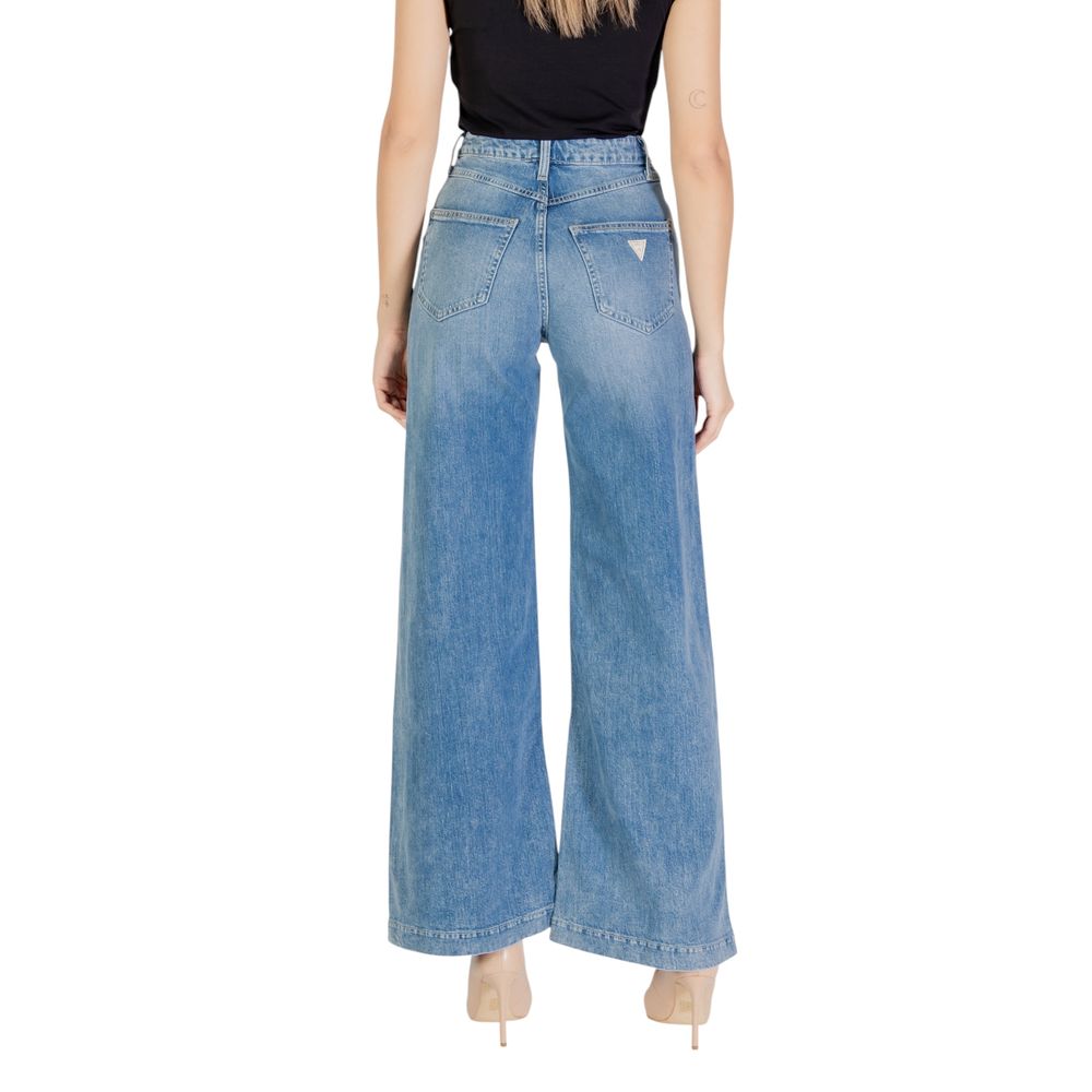Guess Light Blue Cotton Relaxed Fit Jeans - Luxe Nova