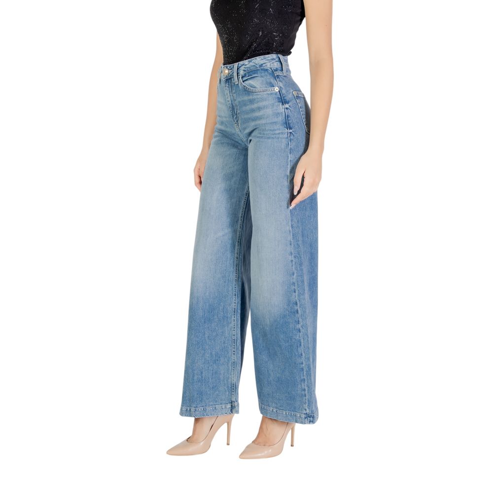 Guess Light Blue Cotton Relaxed Fit Jeans - Luxe Nova