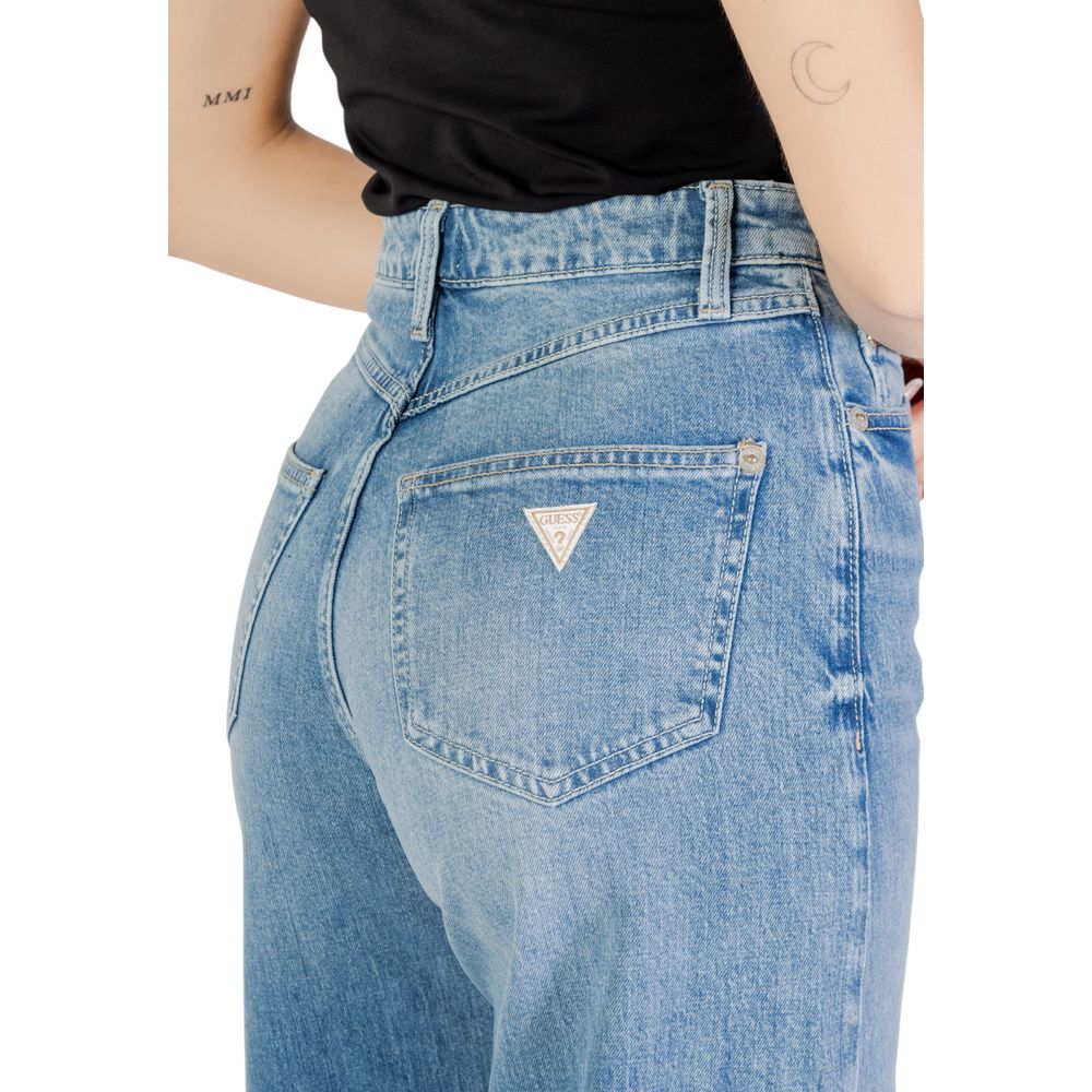 Guess Light Blue Cotton Relaxed Fit Jeans - Luxe Nova