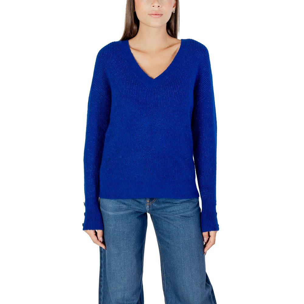 Morgan De Toi Blue Polyester Sweatshirt - Luxe Nova
