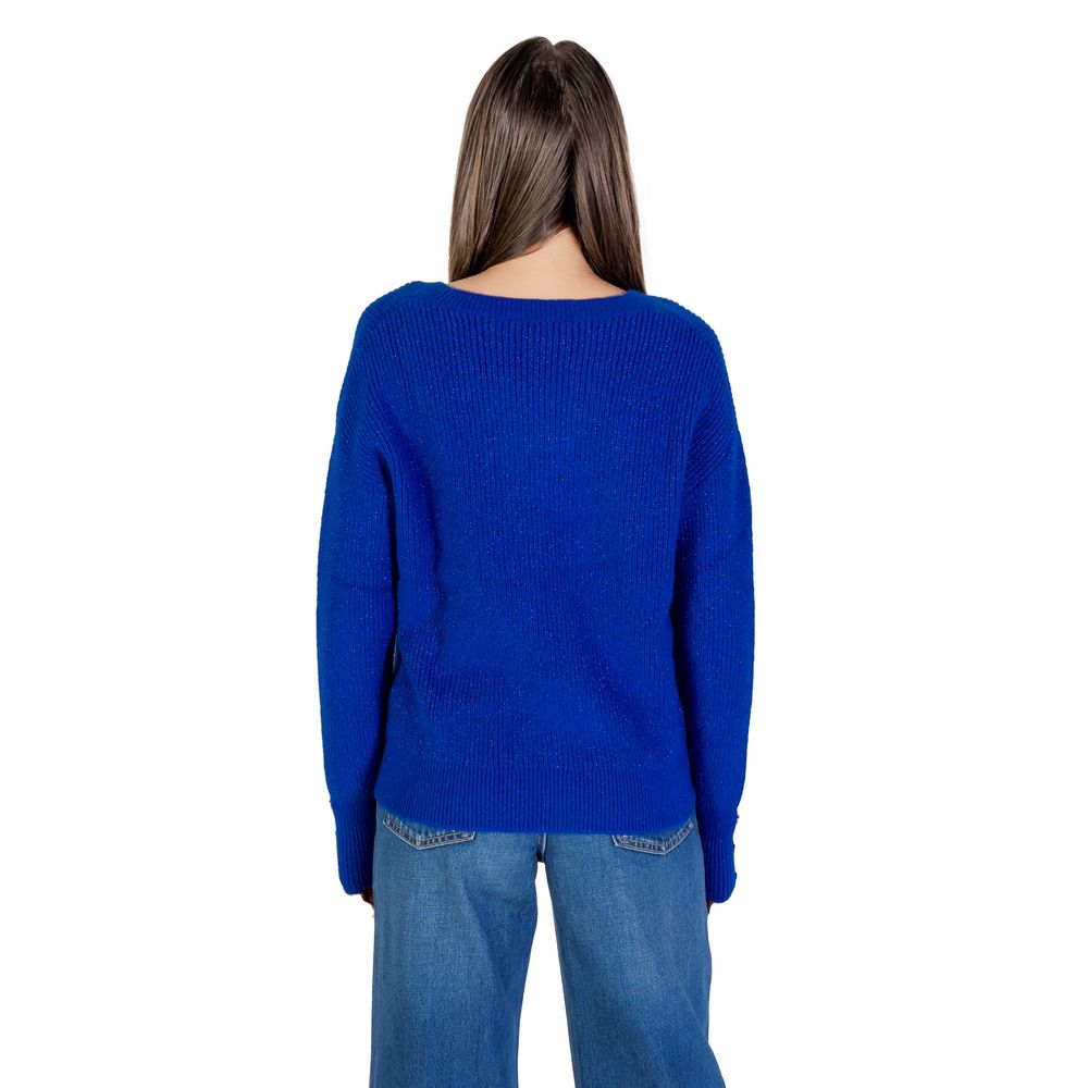 Morgan De Toi Blue Polyester Sweatshirt - Luxe Nova