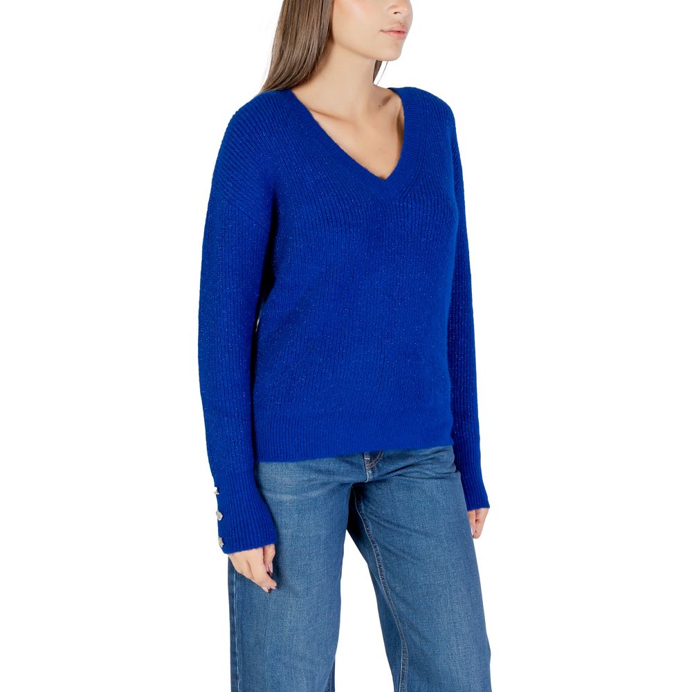 Morgan De Toi Blue Polyester Sweatshirt - Luxe Nova
