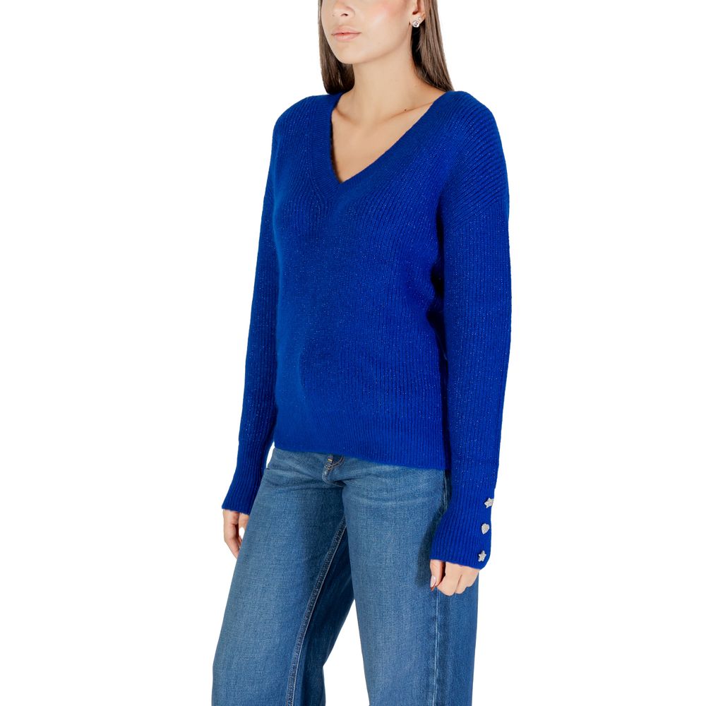 Morgan De Toi Blue Polyester Sweatshirt - Luxe Nova