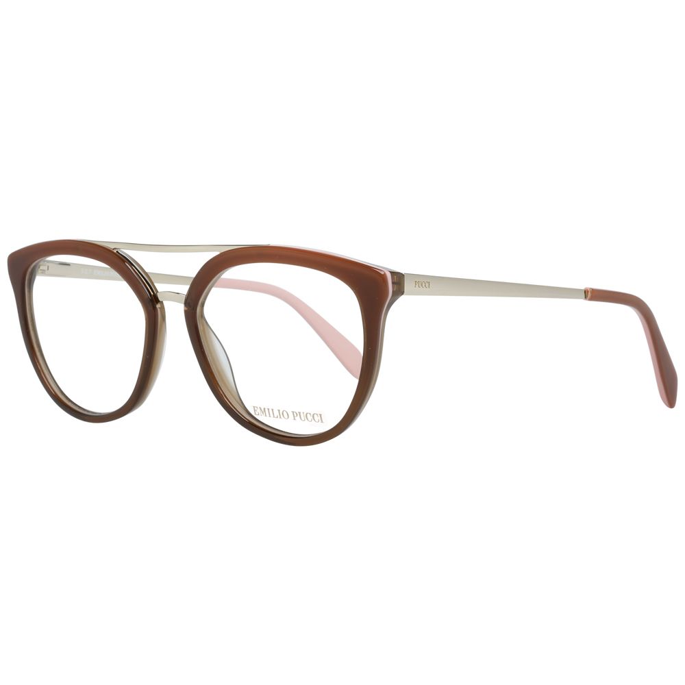 Emilio Pucci Brown Metal & Plastic Glasses (Frames) - Luxe Nova