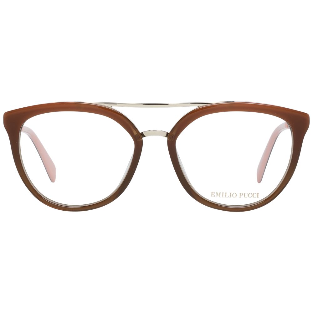 Emilio Pucci Brown Metal & Plastic Glasses (Frames) - Luxe Nova
