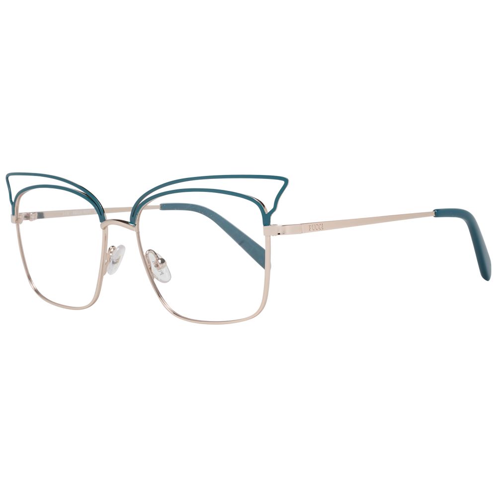 Emilio Pucci Turquoise Metal Glasses (Frames) - Luxe Nova