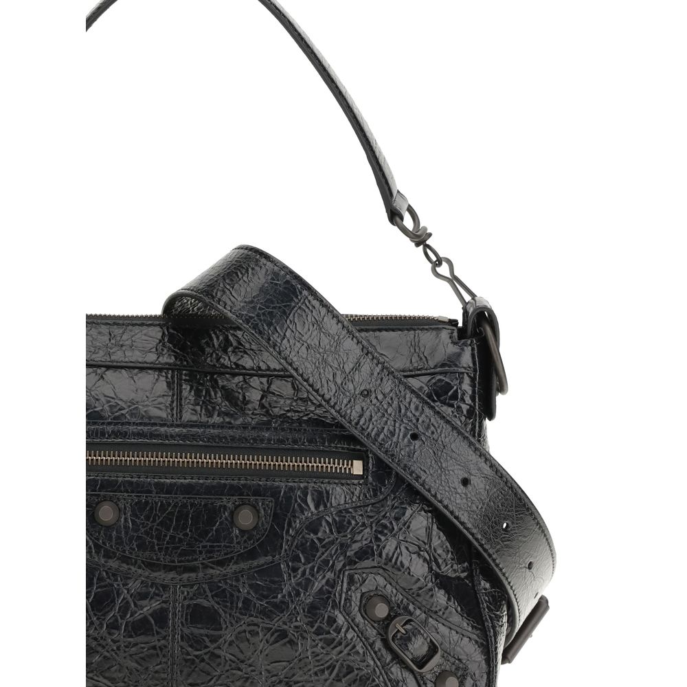 Balenciaga Black Lamb Ovis Aries Aries Shoulder Bag - Luxe Nova