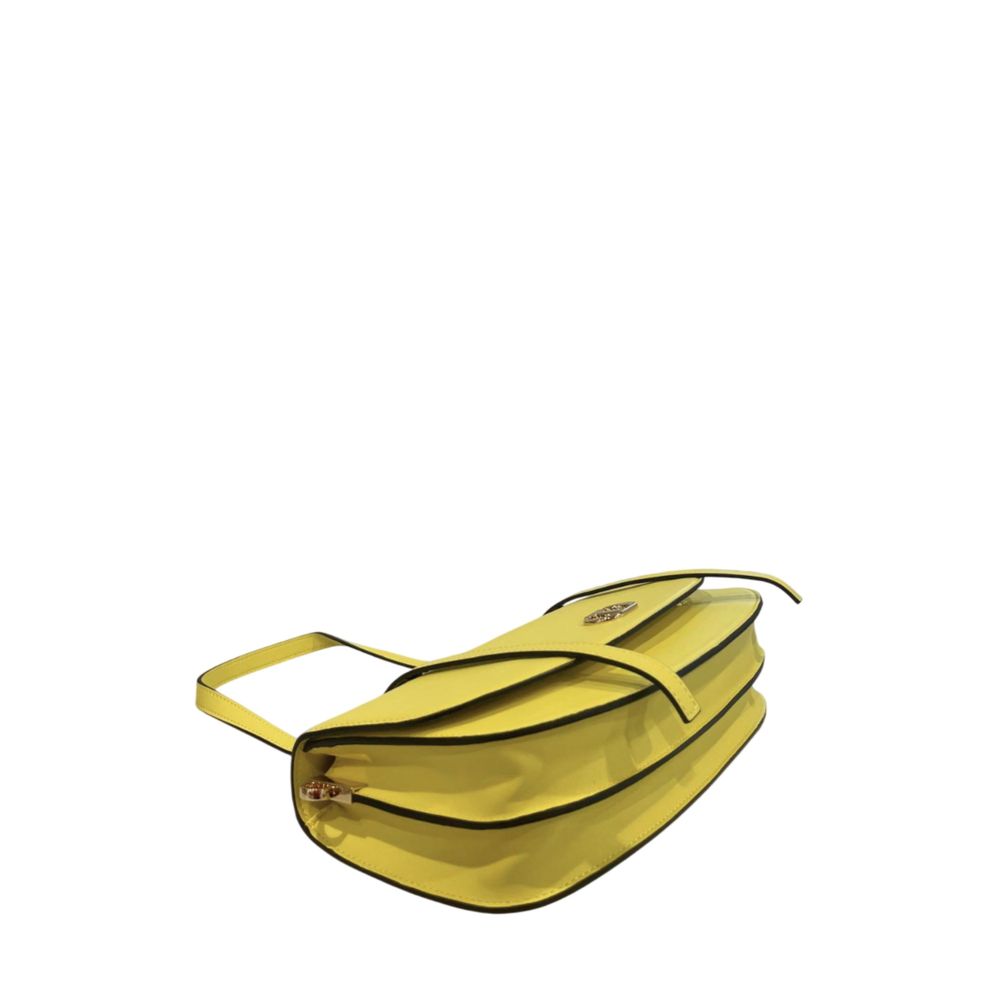 Twinset Yellow PU Women Shoulder Bag