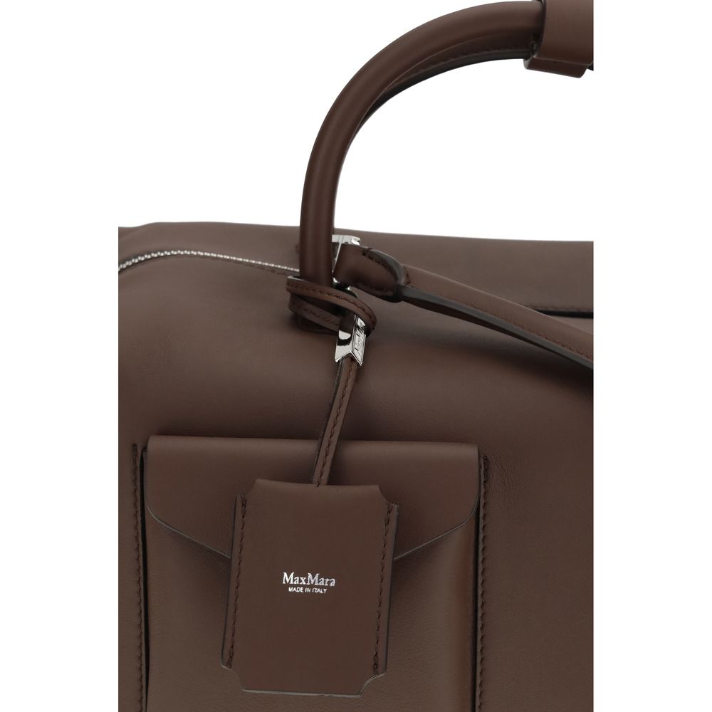 Max Mara Brown Calf Leather Bos Taurus Handbag - Luxe Nova