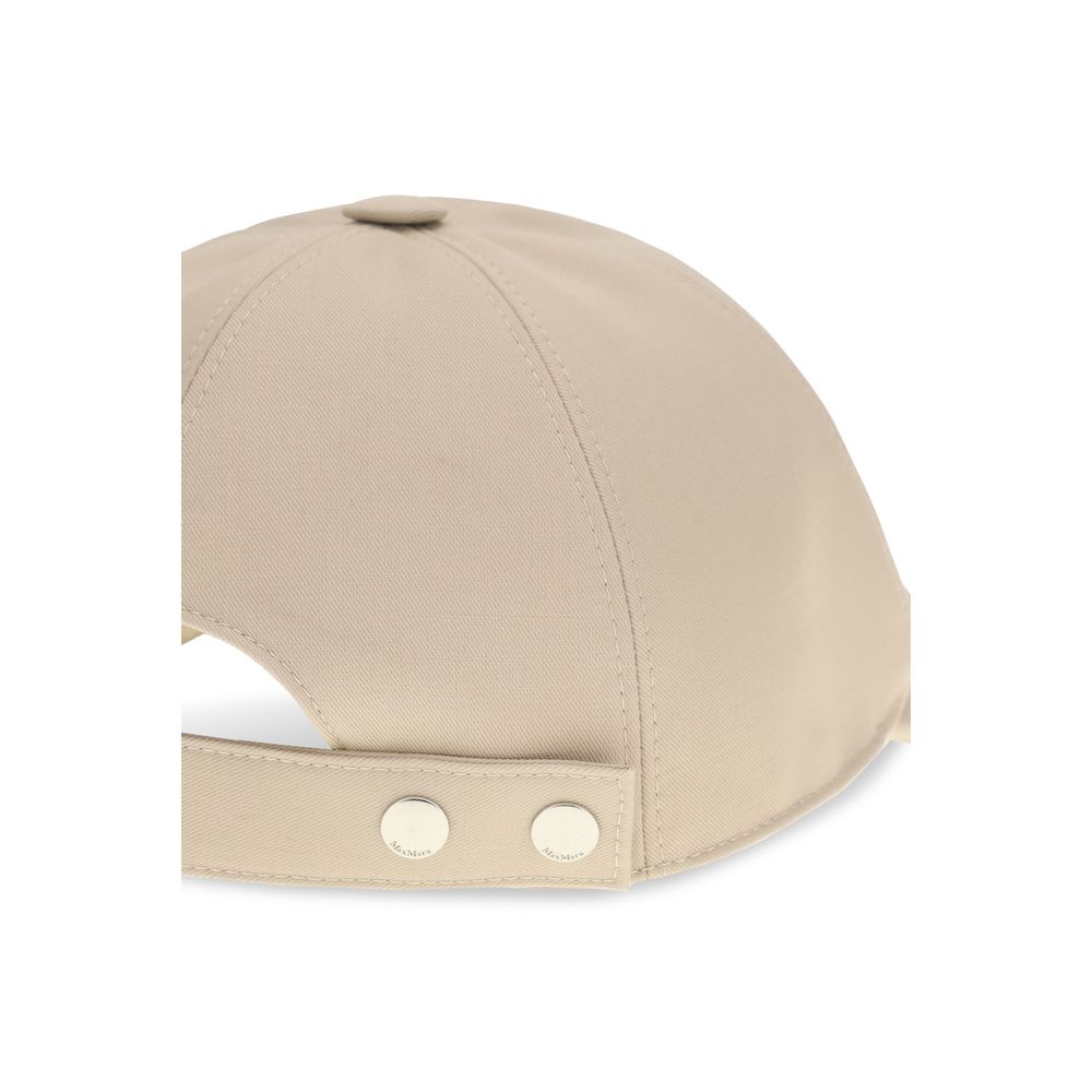 Max Mara Beige Cotton Cap (Baseball Hat) - Luxe Nova
